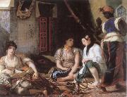 Eugene Delacroix Algerian Women in their Chamber oil painting reproduction